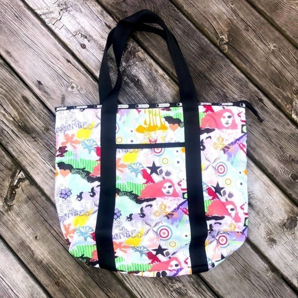 LeSportSac‎ Travel Tote Bag Purse Multicolored Print